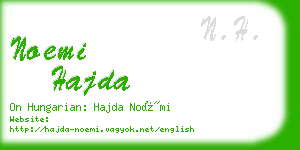 noemi hajda business card